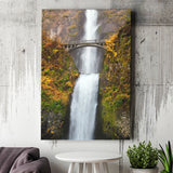 Multnomah Waterfall Canvas Prints Wall Art - Canvas Painting, Painting Prints, Prints for Sale, Wall Decor, Home Decor