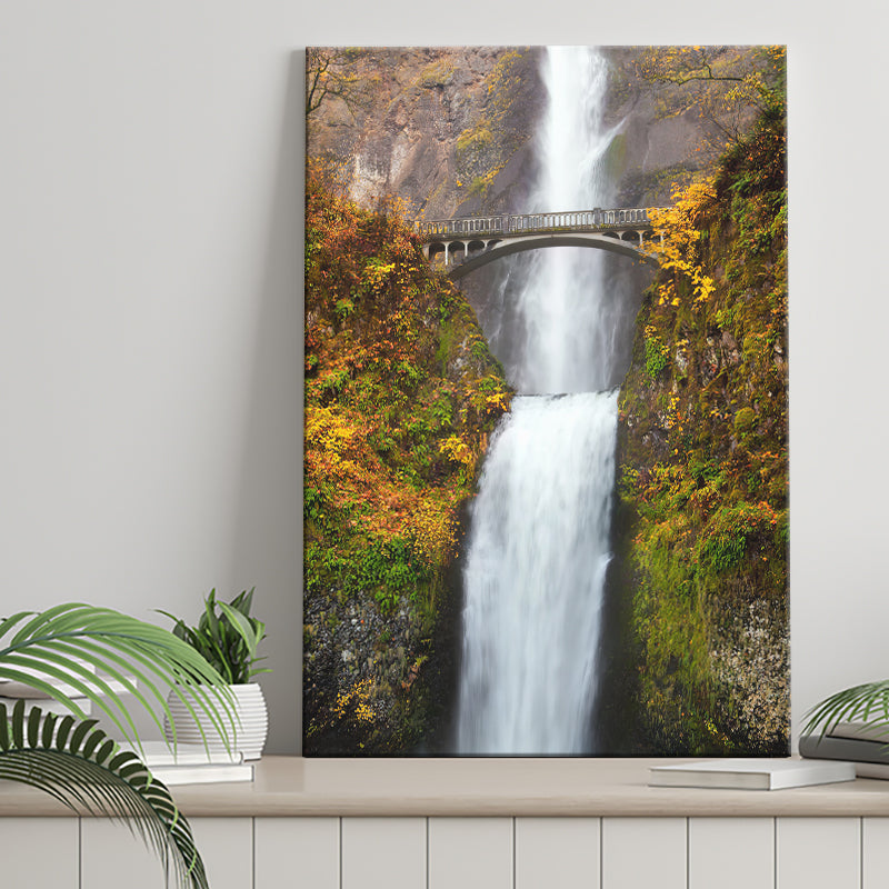 Multnomah Waterfall Canvas Prints Wall Art - Canvas Painting, Painting Prints, Prints for Sale, Wall Decor, Home Decor