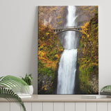 Multnomah Waterfall Canvas Prints Wall Art - Canvas Painting, Painting Prints, Prints for Sale, Wall Decor, Home Decor