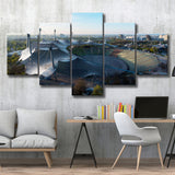 Munich Olympic Stadium, Stadium Canvas, Sport Art, Large Canvas, Multi Panels, Canvas Prints Wall Art Decor