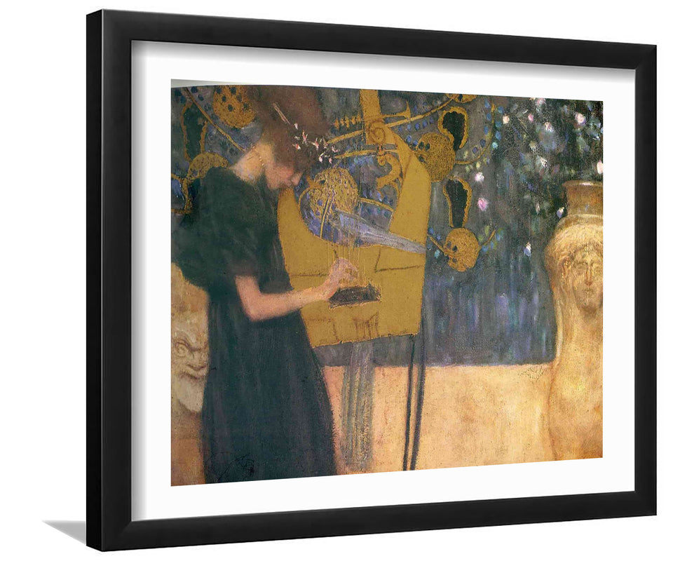 Music By Gustav Klimt-Canvas art,Art Print,Frame art,Plexiglass cover