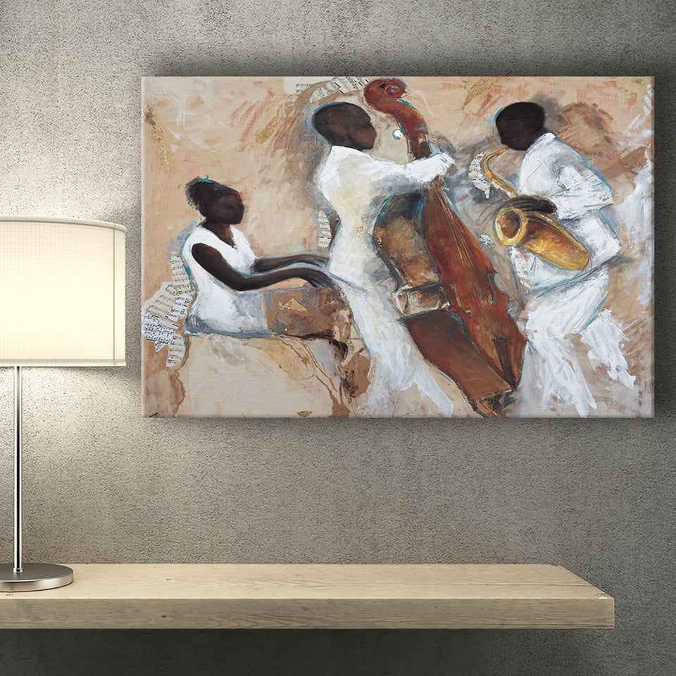 Music Jazz Musical Instruments Wall Decor Canvas Prints Wall Art Decor - Painting Canvas,Home Decor, Ready to Hang