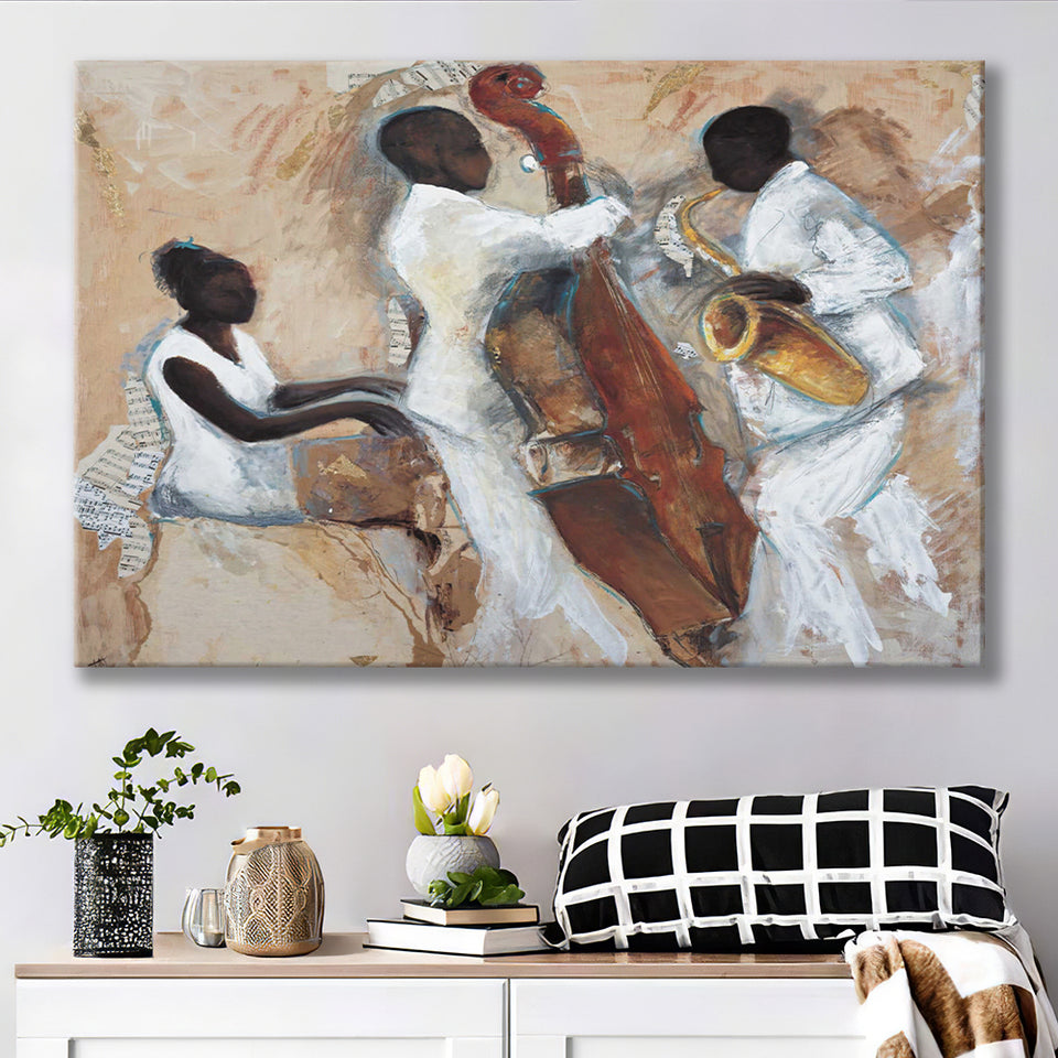Music Jazz Musical Instruments Wall Decor Canvas Prints Wall Art Decor - Painting Canvas,Home Decor, Ready to Hang