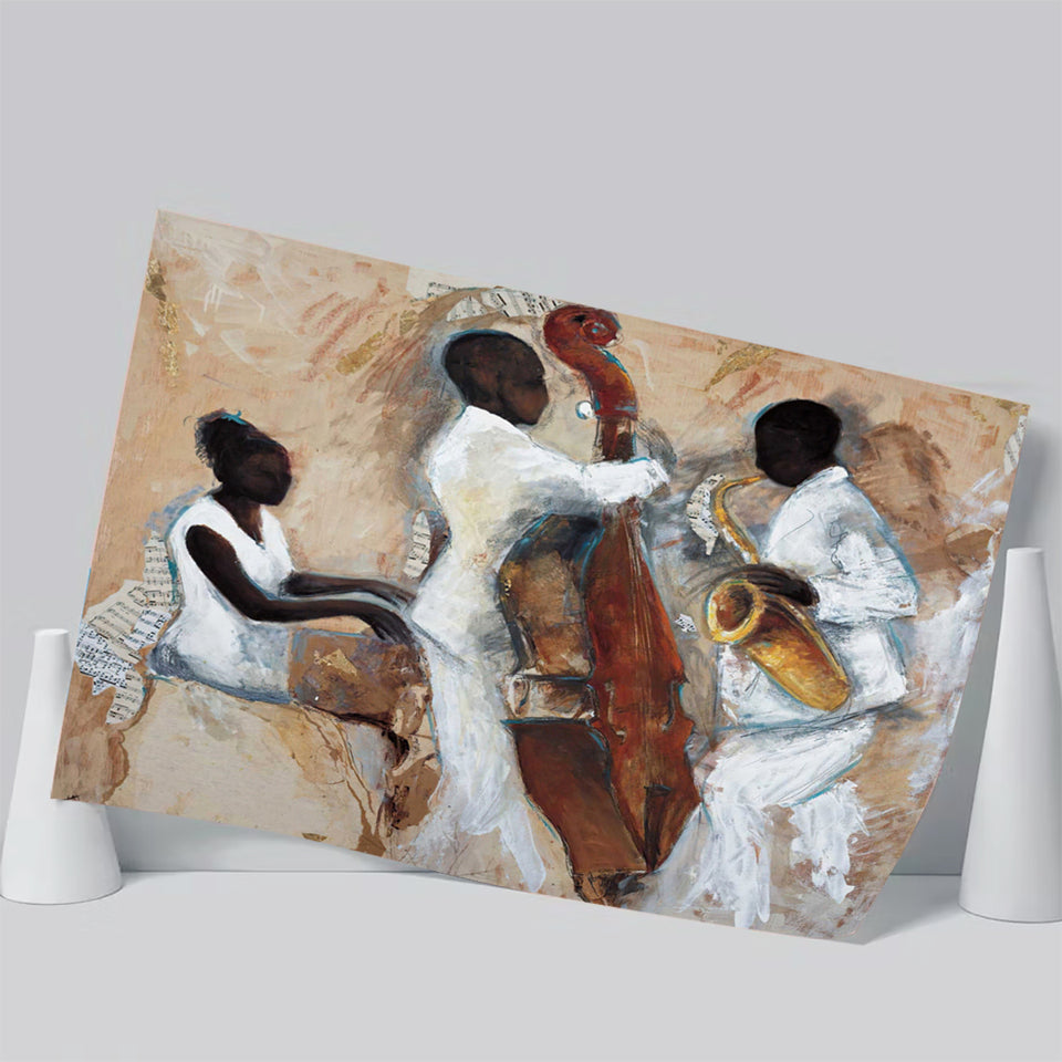 Music Jazz Musical Instruments Wall Decor Poster Prints Wall Art Decor, Unframe, Poster Art