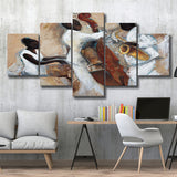 Music Jazz Musical Instruments Wall Decor 5 Piece Canvas Prints Wall Art Decor, Multi Panels, Mixed Canvas