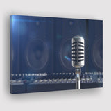 Music Microphone Canvas Prints Wall Art - Painting Canvas, Art Prints, Wall Decor, Home Decor, Prints for Sale