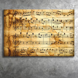Music Score Notation Canvas Prints Wall Art - Painting Canvas, Art Prints, Wall Decor, Home Decor, Prints for Sale
