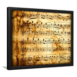 Music Score Notation Framed Art Prints Wall Decor - Painting Art, Black Frame, Home Decor, Prints for Sale