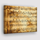 Music Score Notation Canvas Prints Wall Art - Painting Canvas, Art Prints, Wall Decor, Home Decor, Prints for Sale