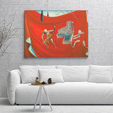 Musical Red Orchestra Canvas Wall Art - Canvas Prints, Prints for Sale, Canvas Painting, Canvas On Sale