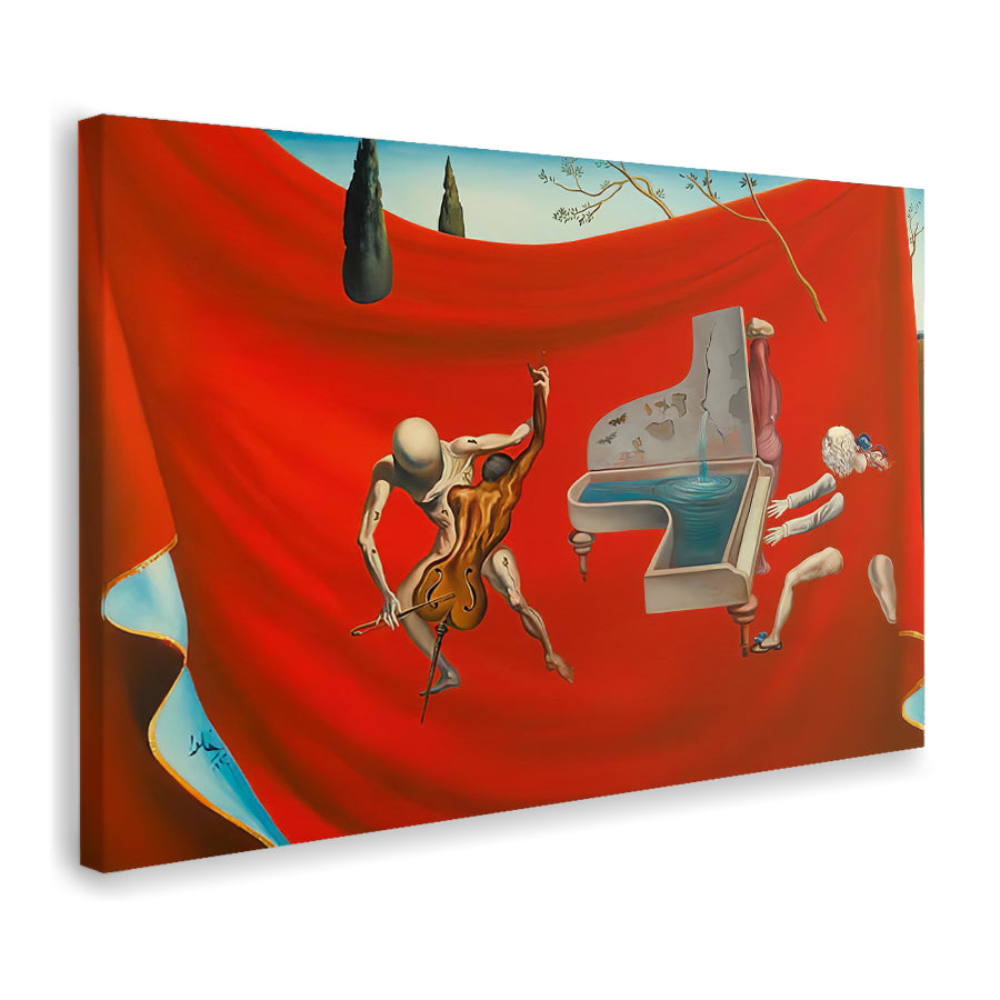 Musical Red Orchestra Canvas Wall Art - Canvas Prints, Prints for Sale, Canvas Painting, Canvas On Sale