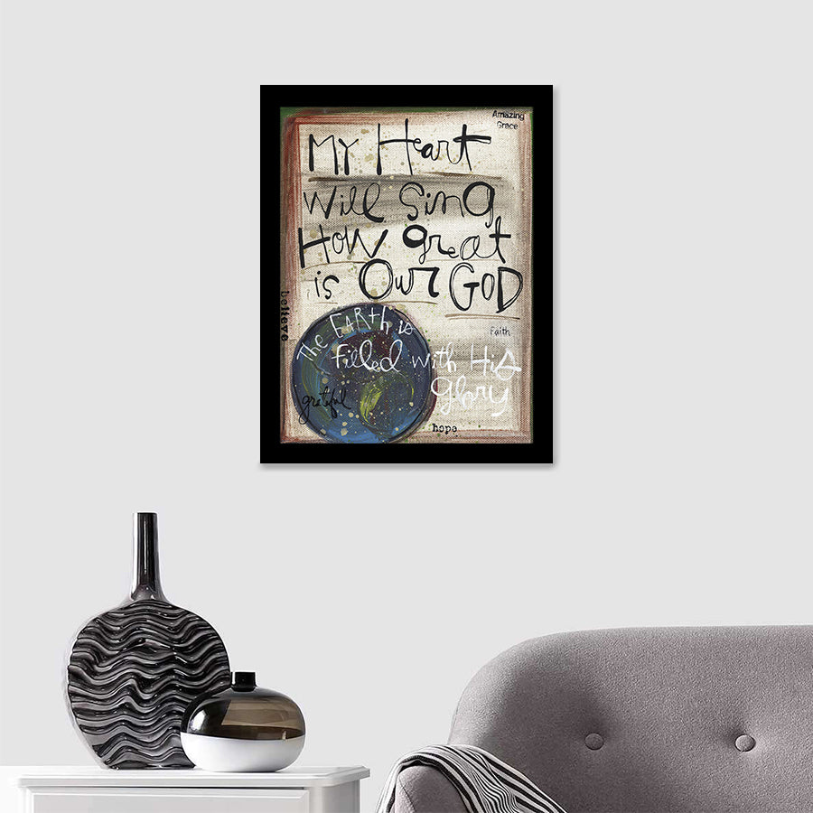 My Heart Will Sing Framed Art Prints - Framed Painting, Painting Art, Prints for Sale, Wall Art, Wall Decor