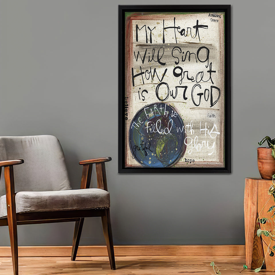 My Heart Will Sing Framed Canvas Prints - Painting Canvas, Framed Art, Prints for Sale, Wall Art, Wall Decor