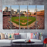 My First Baseball Match Ever Stadiums 5 Pieces Canvas Prints Wall Art Decor - Painting Canvas,Multi Panel,Painting Prints,For Sale