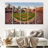 My First Baseball Match Ever Stadiums 5 Pieces Canvas Prints Wall Art Decor - Painting Canvas,Multi Panel,Painting Prints,For Sale