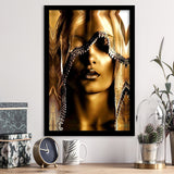 Mysterious African Woman Framed Art Prints Wall Decor - Painting Prints, Wall Art, Framed Picture