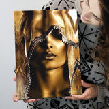 Mysterious African Woman Canvas Prints Wall Art - Painting Canvas, Art Prints, Wall Decor