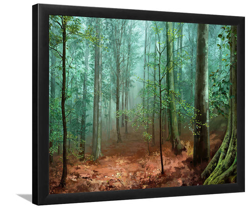 Mysterious Forest-Forest art, Art print, Plexiglass Cover