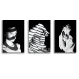 Mystery Woman Canvas Set of 3 Piece Canvas Prints Wall Art Decor