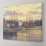 Mystic Harbor Canvas Wall Art - Canvas Prints, Prints For Sale, Painting Canvas