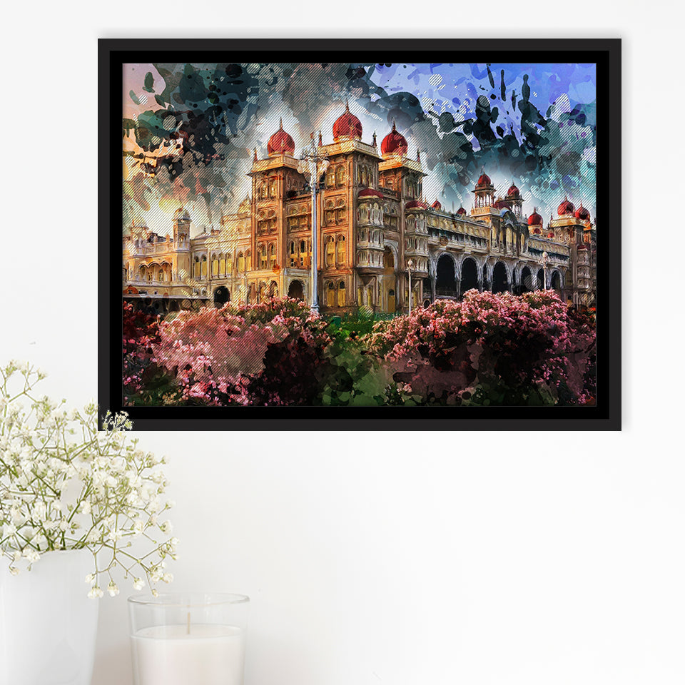 Mysuru Framed Canvas Prints Wall Art Decor - Painting Canvas, Framed Picture, Home Decor