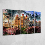 Mysuru 5 Piece B Canvas Prints Wall Art Decor, Multi Panels,Large Canvas, Home Decor