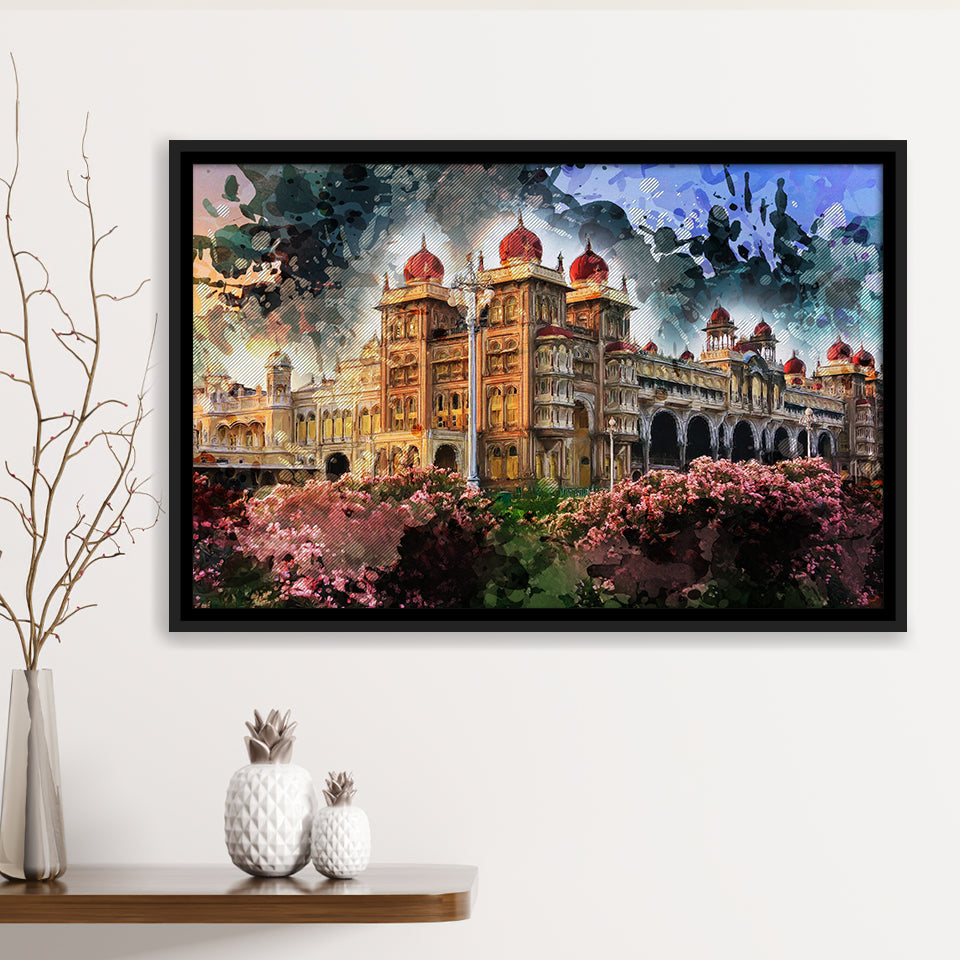 Mysuru Framed Canvas Prints Wall Art Decor - Painting Canvas, Framed Picture, Home Decor