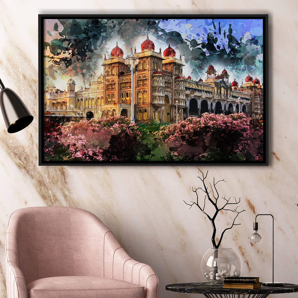 Mysuru Framed Canvas Prints Wall Art Decor - Painting Canvas, Framed Picture, Home Decor