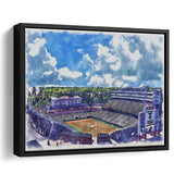 NC State Wolfpack Carter–Finley Stadium Watercolor, Sport Art Prints Fan Gift, Framed Canvas Prints Wall Art Decor