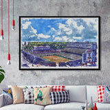 NC State Wolfpack Carter–Finley Stadium Watercolor, Sport Prints Fan Gift, Framed Art Prints Wall Art Decor