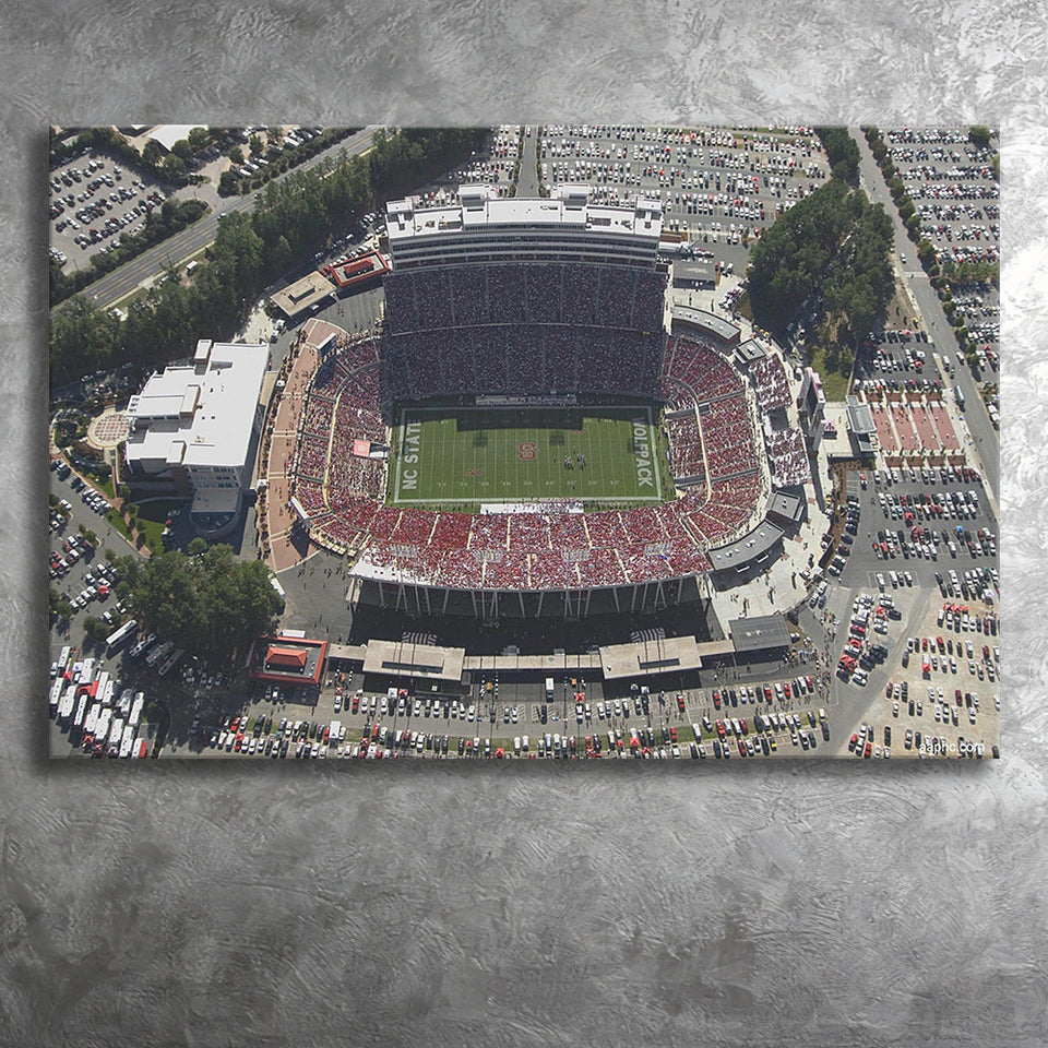 NC State Wolfpack Stadium Canvas Prints Carter Finley Stadium Wall,Sport Stadium Art Prints, Fan Gift, Wall Decor