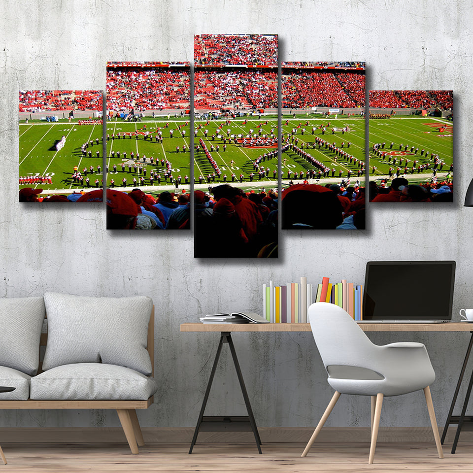 NC State Wolfpack Wall Art Carter Finley Stadium,Multi Panels,Sport Stadium Art Prints, Fan Gift