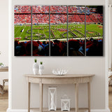 NC State Wolfpack Wall Art Carter Finley Stadium,Multi Panels B,Sport Stadium Art Prints, Fan Gift