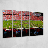 NC State Wolfpack Wall Art Carter Finley Stadium,Multi Panels B,Sport Stadium Art Prints, Fan Gift
