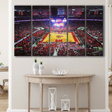NC State Wolfpacks Stadium Canvas Prints PNC Arena Wall Art,Multi Panels B,Sport Stadium Art Prints, Fan Gift