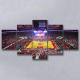 NC State Wolfpacks Stadium Canvas Prints PNC Arena Wall Art,Multi Panels,Sport Stadium Art Prints, Fan Gift