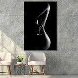 Noir Beauty Framed Canvas Prints Wall Art Home Decor - Painting Canvas,Black Frame, Ready to hang