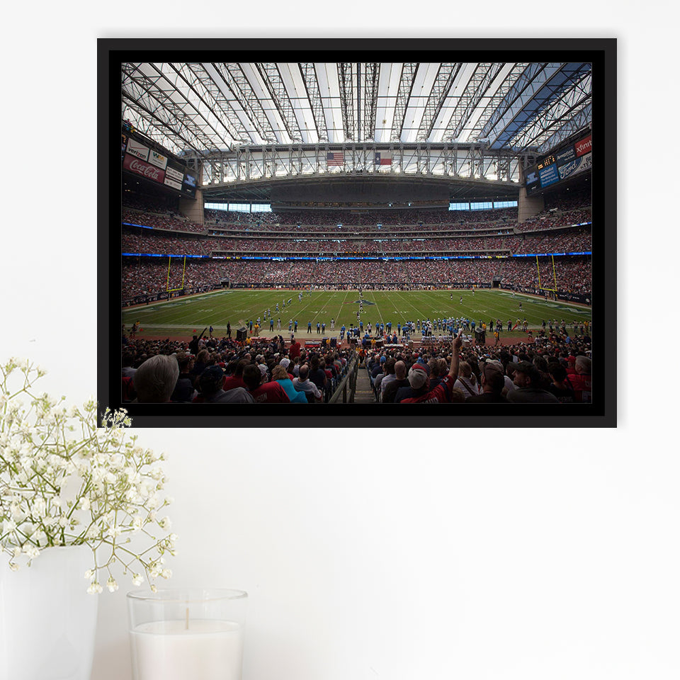 NRG Stadium Framed Canvas Prints Reliant Park Wall Art Houston,Sport Stadium Art Prints, Fan Gift