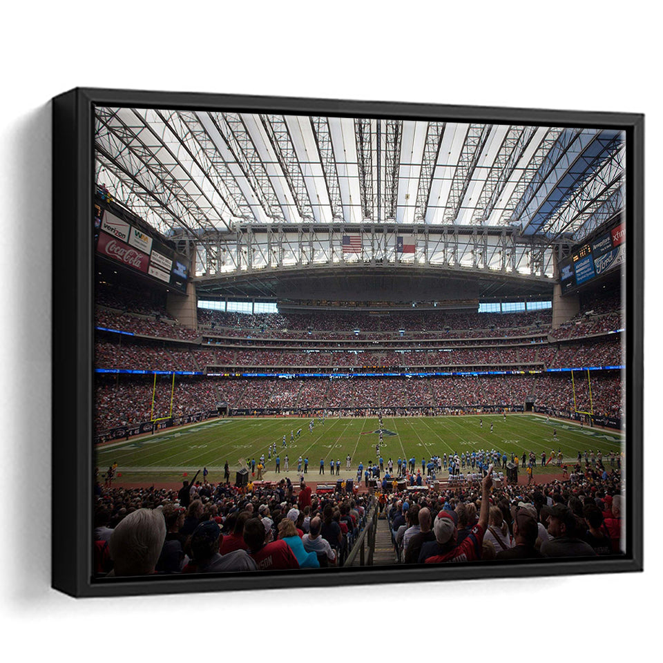 NRG Stadium Framed Canvas Prints Reliant Park Wall Art Houston,Sport Stadium Art Prints, Fan Gift