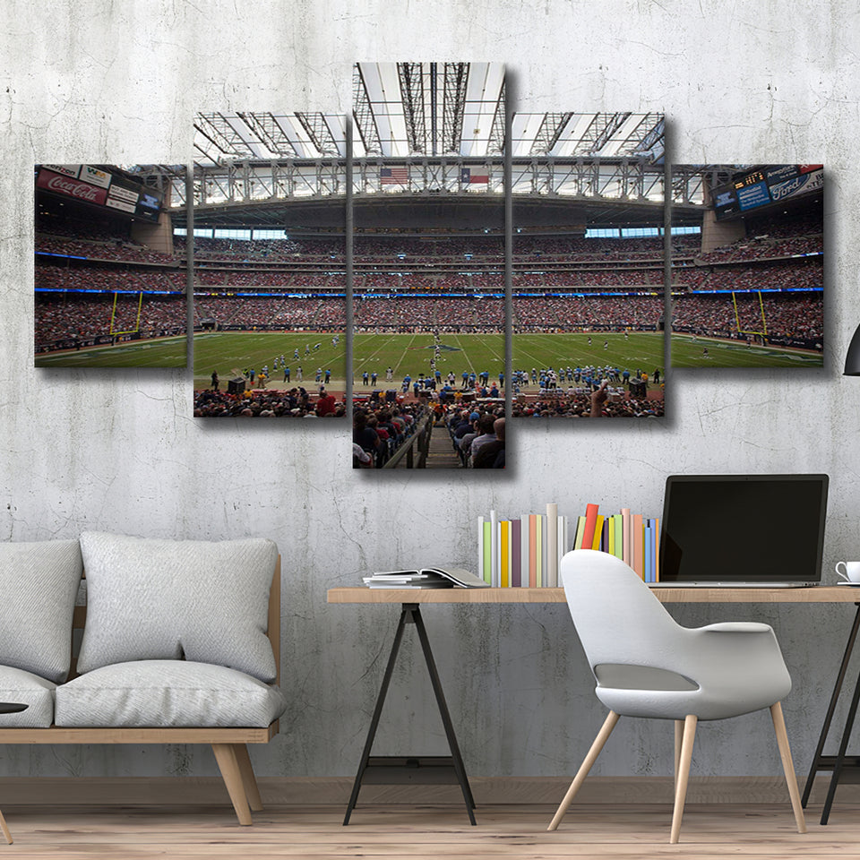 NRG Stadium Canvas Prints Reliant Park Wall Art Houston,Multi Panels,Sport Stadium Art Prints, Fan Gift