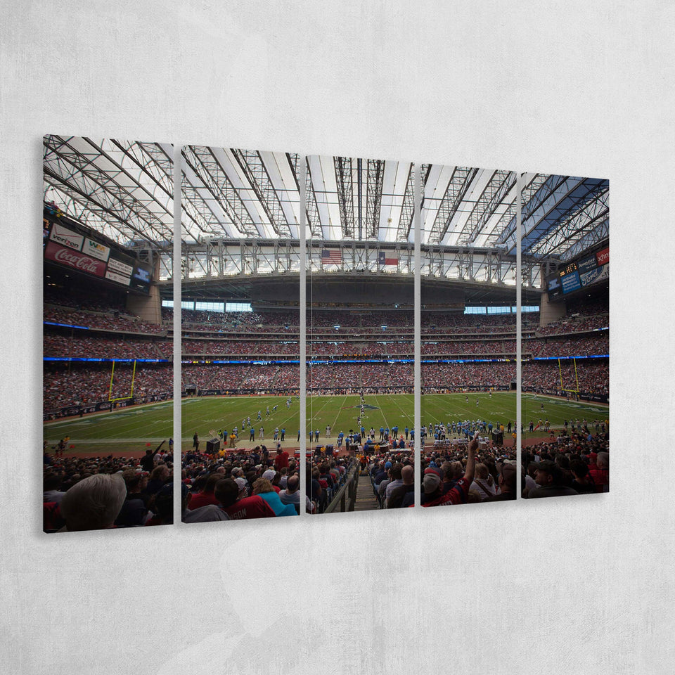 NRG Stadium Canvas Prints Reliant Park Wall Art Houston,Multi Panels B,Sport Stadium Art Prints, Fan Gift