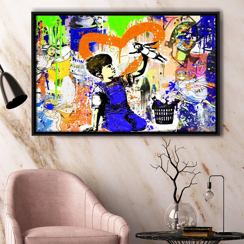 Nurse Superhero Coloful Gift Framed Canvas Prints Wall Art Decor - Painting Canvas, Floating Frame, Framed Picture