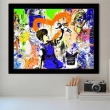 Nurse Superhero Coloful Gift Framed Art Print Wall Decor - Painting Art, Wall Art Decor, Framed Picture, Black Frame