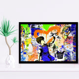 Nurse Superhero Coloful Gift Framed Art Print Wall Decor - Painting Art, Wall Art Decor, Framed Picture, Black Frame