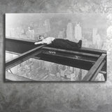 Nyc Steel Worker Black And White Print, Black And White Photo Canvas Prints Wall Art Home Decor