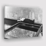 Nyc Steel Worker Black And White Print, Black And White Photo Canvas Prints Wall Art Home Decor