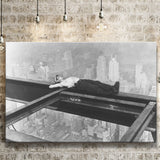 Nyc Steel Worker Black And White Print, Black And White Photo Canvas Prints Wall Art Home Decor