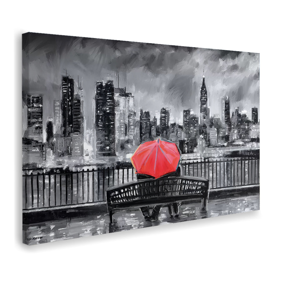 Ny In Love In Red Canvas Wall Art - Canvas Prints, Prints for Sale, Canvas Painting, Canvas On Sale