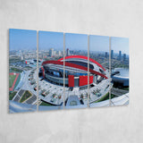 Nanjing Olympic Center Gymnasium, Stadium Canvas, Sport Art, Gift for him, Multi Panels B, Canvas Prints Wall Art Decor