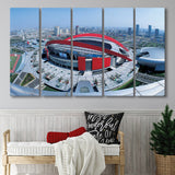 Nanjing Olympic Center Gymnasium, Stadium Canvas, Sport Art, Gift for him, Multi Panels B, Canvas Prints Wall Art Decor